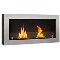 Los mejores  - KLARSTEIN Phantasma Minimal Chimenea de etanol - Montaje en la Pared- Material: Acero Inoxidable- Sin olores ni residuos…
